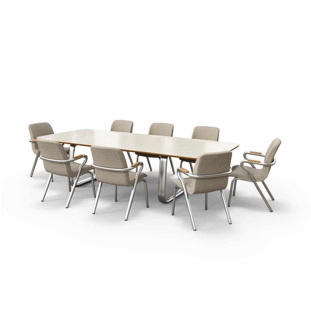 **Nowoczesny stół konferencyjny z krzesłami – elegancki design i funkcjonalność**