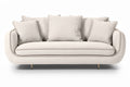 **Sofa o nowoczesnym designie z poduszkami w kolorze jasnym**