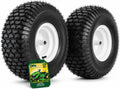 (2 Pack) 20x8.00-8 Tubeless Rear Riding Mowers Tire and Wheel Assemblies